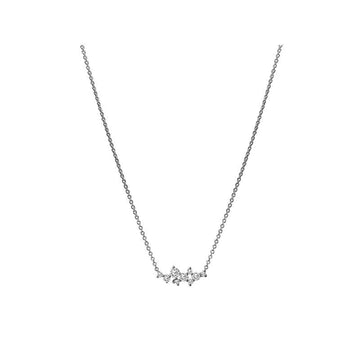 Luxora 14K White Gold Adjustable Lariat Diamond Necklace