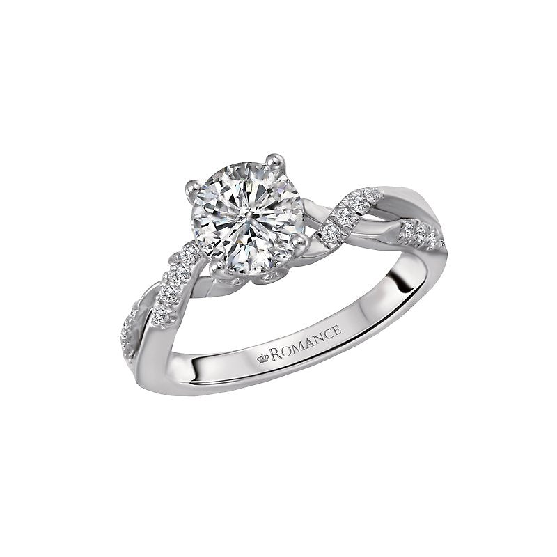Bandora 18K White Gold Diamond Engagement Ring - Orbelle Collection