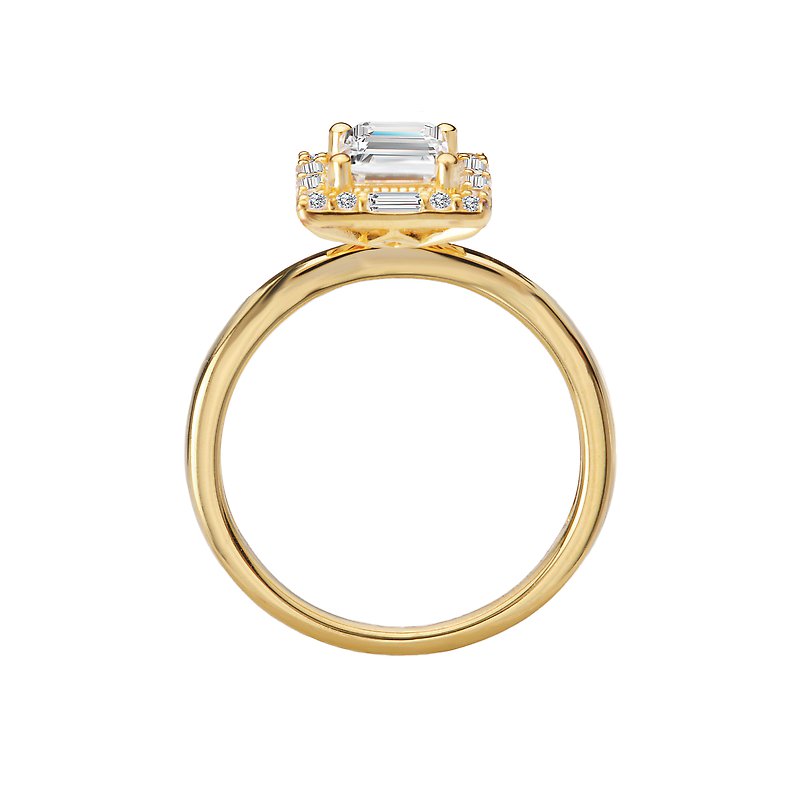 Orbelle Diamond Semi-Mount Halo Engagement Ring in 14K Yellow Gold