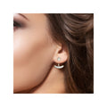 Luxora 14K White Gold Pave Diamond Earlobe Cuffs