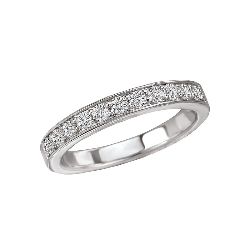 Aurenza Classics 14K White Gold Diamond Wedding Band - Round Cut .33ct