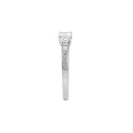 Orbelle Green LGD 14K White Gold Princess-Cut Semi-Mount Diamond Ring