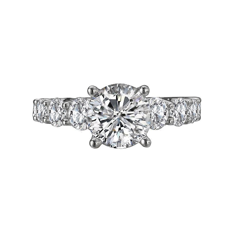 Bandora Orbelle 14K White Gold Semi-Mount Lab Grown Diamond Ring
