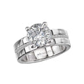 Orbelle Platinum Princess Cut Diamond Semi-Mount Engagement Ring