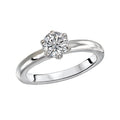 Kim Classics Solitaire Semi-Mount Diamond Ring in 14K White Gold