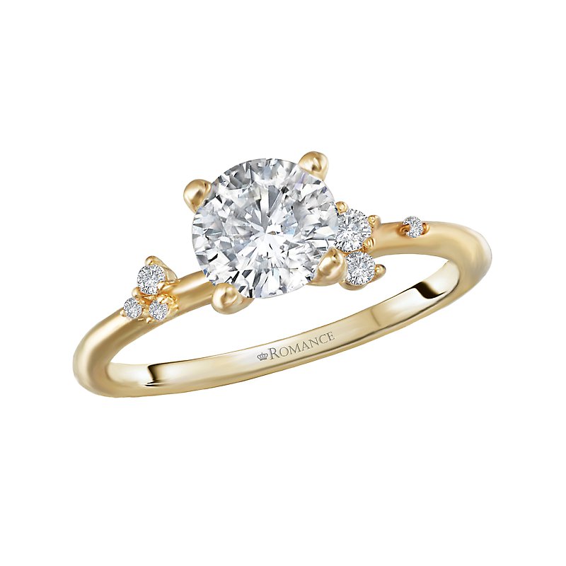Bandora 14K Yellow Gold Diamond Semi-Mount Engagement Ring