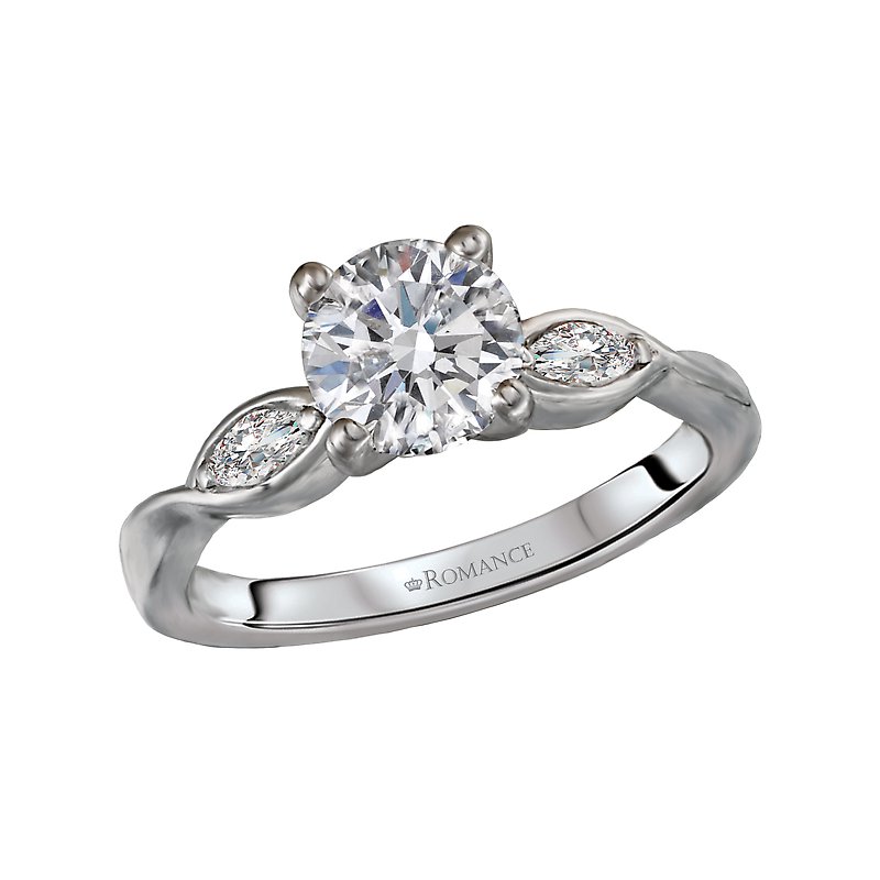 Orbelle White Gold Marquise Diamond Semi-Mount Engagement Ring