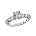Bandora 14K White Gold Diamond Engagement Ring Semi-Mount
