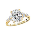Bandora 14K Yellow Gold Semi-Mount Oval Diamond Engagement Ring
