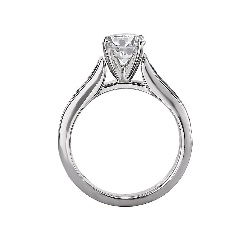 Glemera Bandora 14K White Gold Diamond and Sapphire Semi-Mount Ring