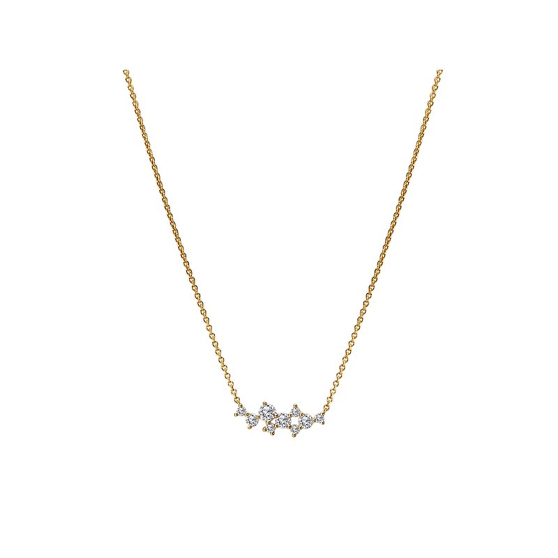 Luxora 14K Yellow Gold Adjustable Diamond Lariat Necklace