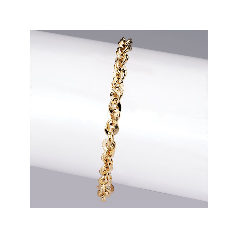 Luxora 14K Yellow Gold Italian Link Bracelet - Chic Fashion Jewelry