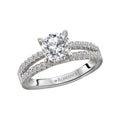 Orbelle White Gold Split Shank Semi-Mount Diamond Ring