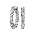 Luxora 14K Yellow Gold Diamond In/Out Hoop Earrings