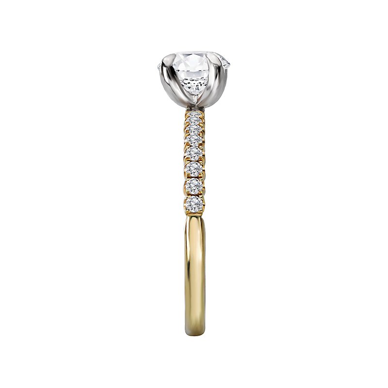 Orbelle Yellow Gold Lab Grown Diamond Semi Mount Engagement Ring