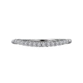 Orbelle Curved Diamond Wedding Band in 14K White Gold with Lab Grown Diamonds