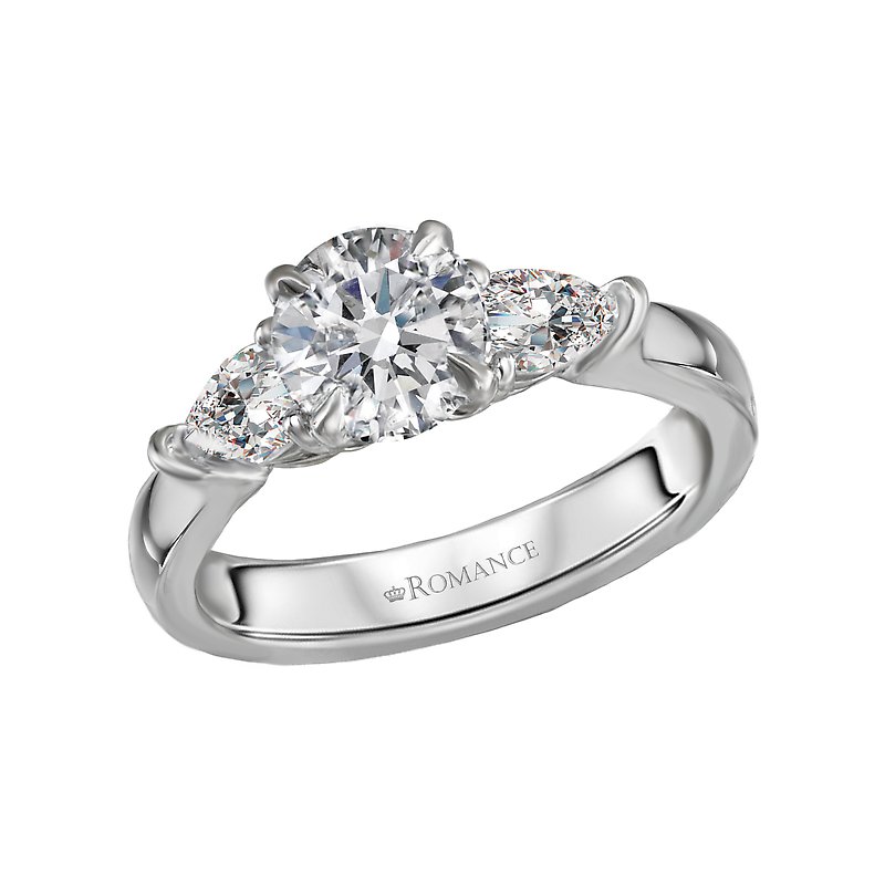 Orbelle 3-Stone Semi-Mount Lab Grown Diamond Ring