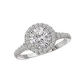 Orbelle Halo Semi-Mount Lab Grown Diamond Ring in 14K White Gold