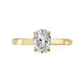 Orbelle Halo Lab Grown Diamond Semi-Mount Engagement Ring in 14K Yellow Gold