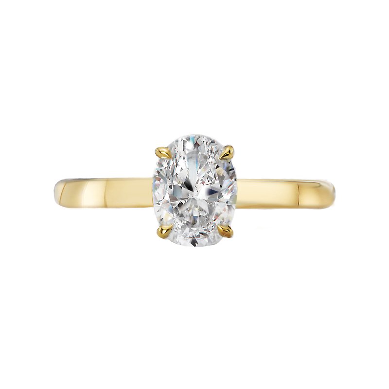 Orbelle Halo Lab Grown Diamond Semi-Mount Engagement Ring in 14K Yellow Gold