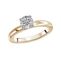 Kim Classics 14K Yellow Gold Solitaire Diamond Engagement Ring