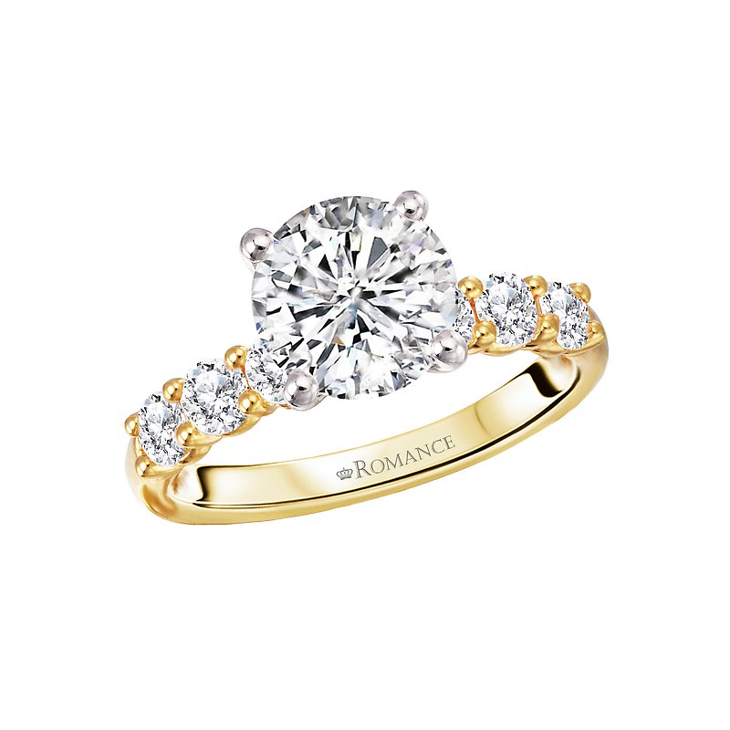 Orbelle 14K Yellow Gold Diamond Engagement Ring Semi-Mount