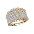 Luxora Classic 14K Yellow Gold Diamond Ring - 2 Carat Total Weight