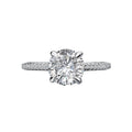 Orbelle Lab Grown Diamond Semi-Mount Engagement Ring in 14K White Gold