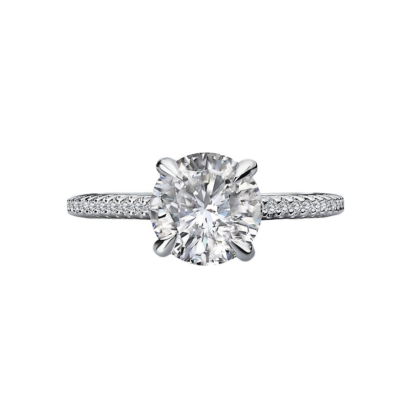 Orbelle Lab Grown Diamond Semi-Mount Engagement Ring in 14K White Gold