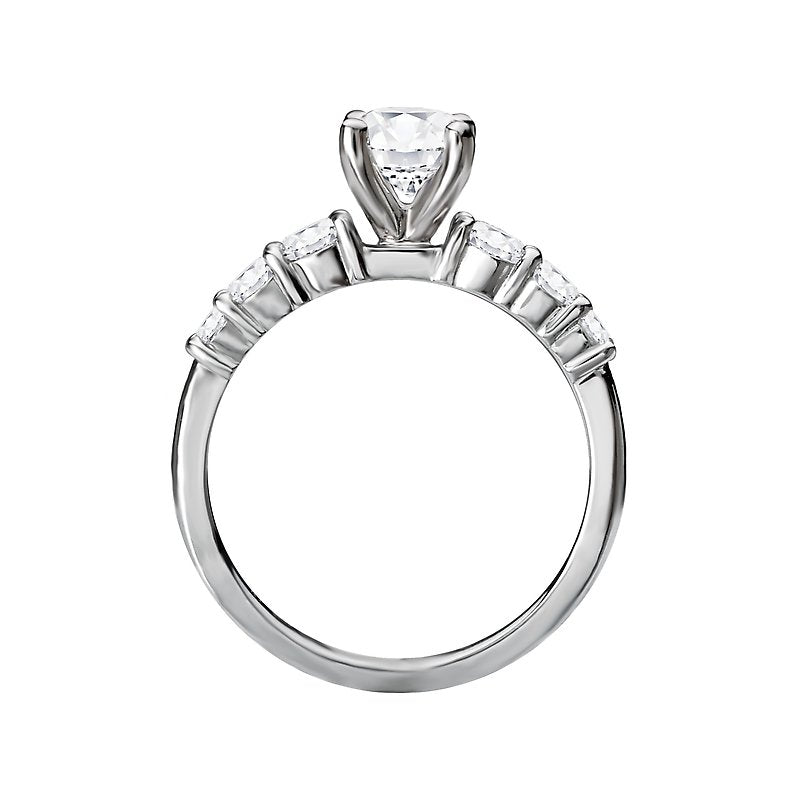 Orbelle Lab Grown Oval Diamond Engagement Ring in 14K White Gold