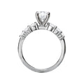 Orbelle Lab Grown Oval Diamond Engagement Ring in 14K White Gold