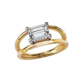 Orbelle 14K Yellow Gold Split Shank Diamond Engagement Ring