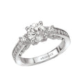 Orbelle 3 Stone White Gold Diamond Engagement Ring