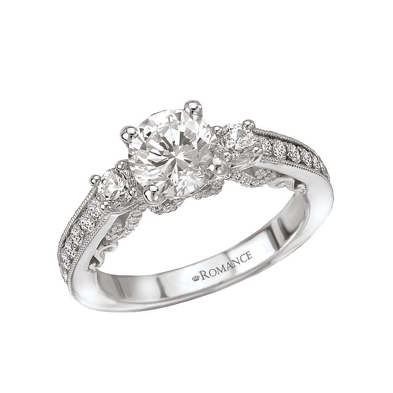 Orbelle 3 Stone White Gold Diamond Engagement Ring