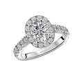 Orbelle Halo Semi-Mount Lab Grown Diamond Ring - 14K White Gold