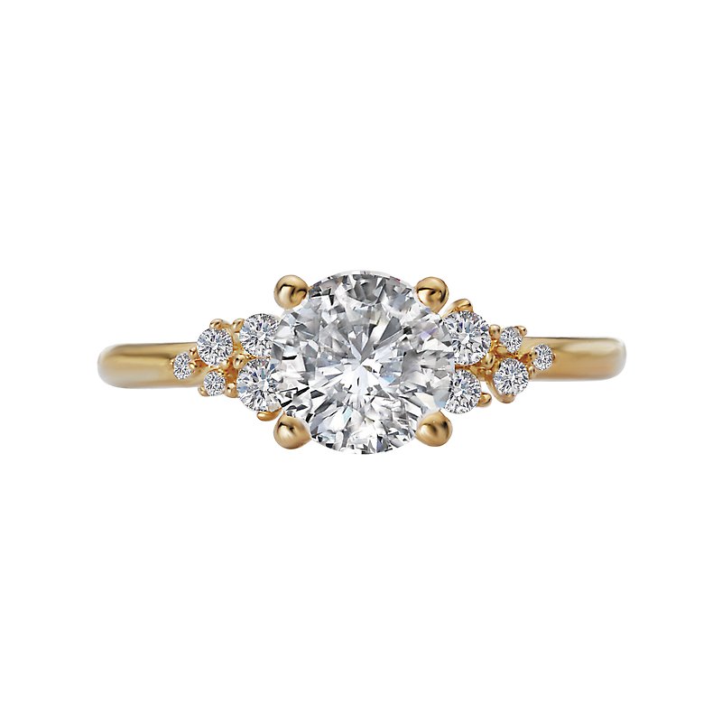 Orbelle Yellow Gold Diamond Semi-Mount Engagement Ring