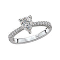 Glemera Bandora 14K White Gold Diamond Engagement Semi-Mount Ring
