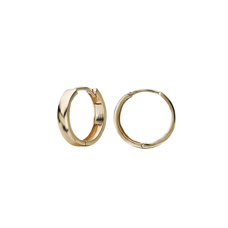 14K Yellow Gold Luxora Fashion Hoop Earrings
