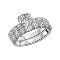 Bandora 14K White Gold 8-Stone Semi-Mount Lab Grown Diamond Engagement Ring