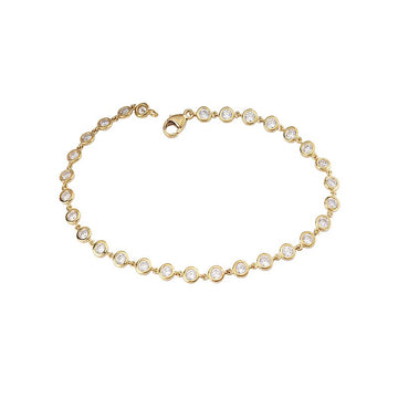 Luxora Lab Grown Diamond Ladies Fashion Bracelet in 14K Yellow Gold