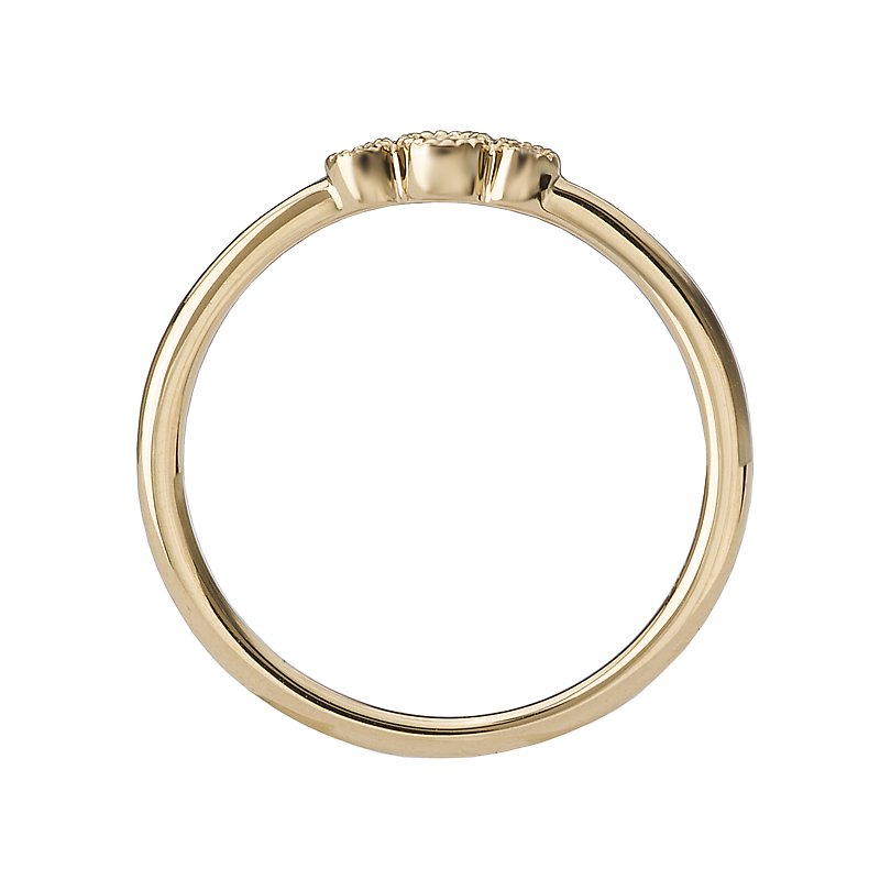 Luxora Essential Ladies Fashion Diamond Ring in 14K Yellow Gold