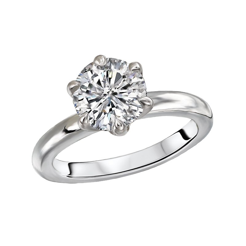 Kim Classics Solitaire Semi-Mount Diamond Ring - 14K White Gold