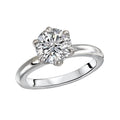 Kim Classics Solitaire Semi-Mount Diamond Ring - 14K White Gold