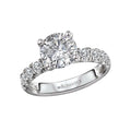 Bandora 14K White Gold Semi-Mount Engagement Ring with Lab Grown Diamonds