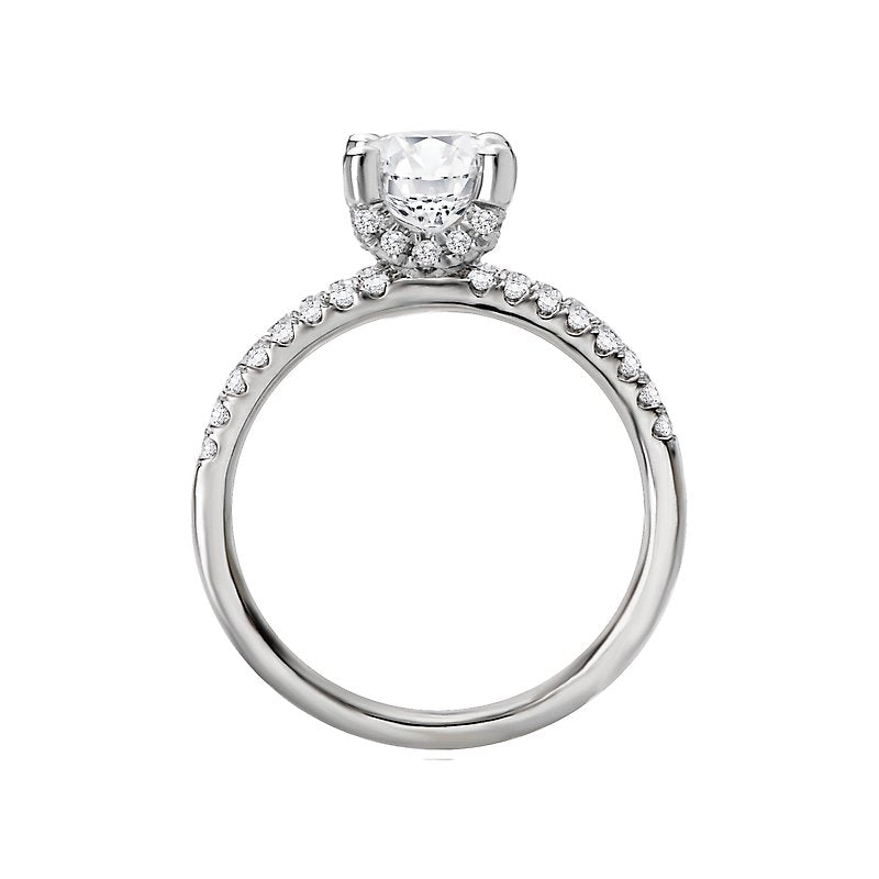 Orbelle White Gold Split Shank Semi-Mount Diamond Ring