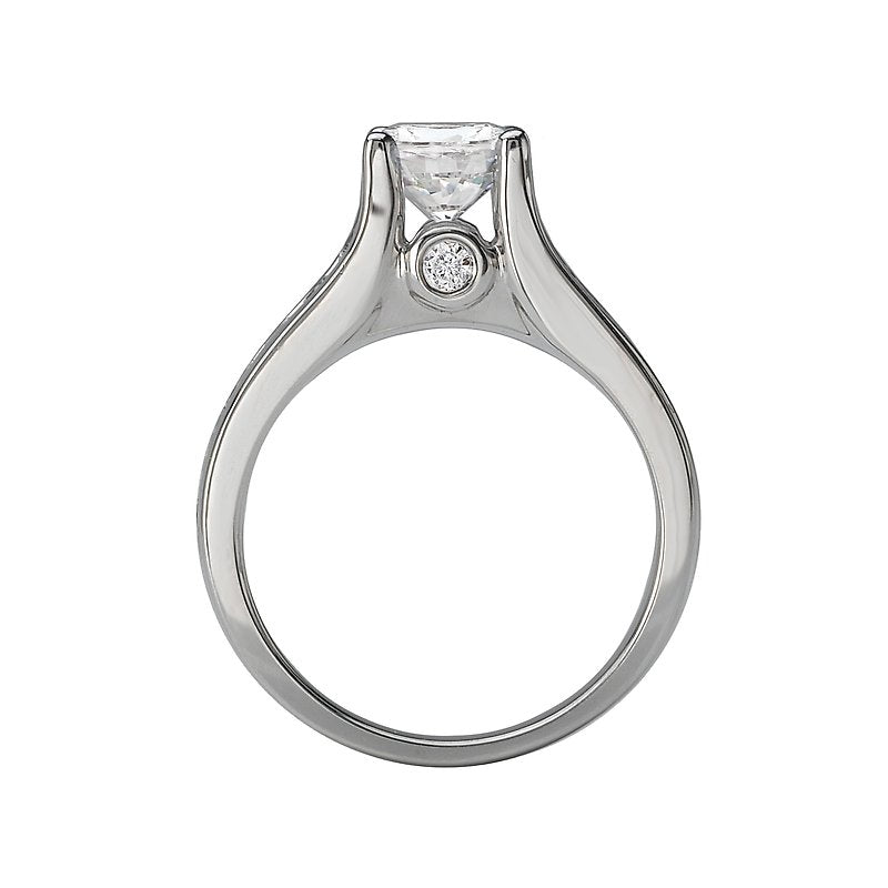 Bandora White Gold Diamond Engagement Ring Semi-Mount