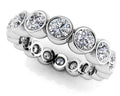 Bezel Set Diamond Eternity Band In Diamond  with 1.79 ct.(finished) 3mm