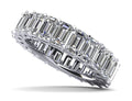 Emerald Cut Classic Diamond Eternity Ring Diamond  with 4.40 ct.(finished) 4x3mm