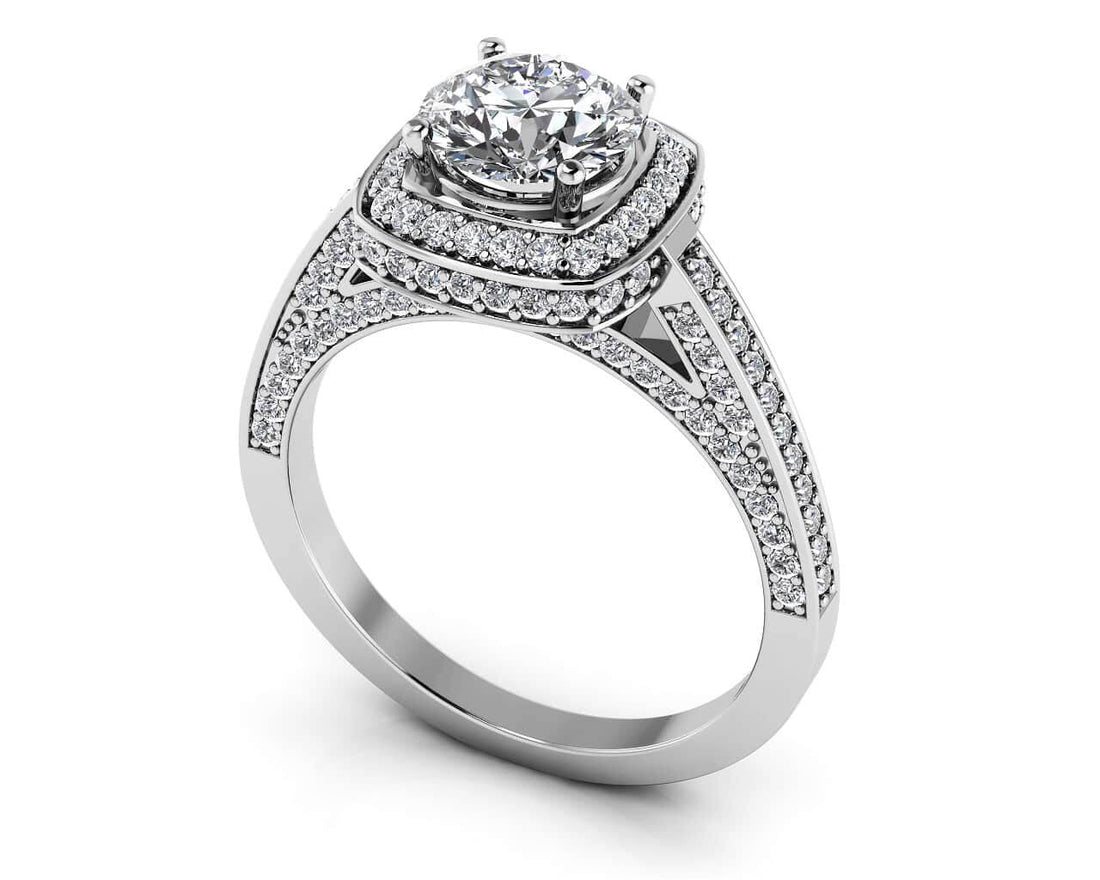 Luminous Diamond Engagement Ring Lab-Grown Diamond  with 2.26 ct. (1.50 ct. center diamond)