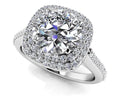 Round Halo Diamond Engagement Ring Diamond  with 1.39 ct. (1.00 ct. center diamond)